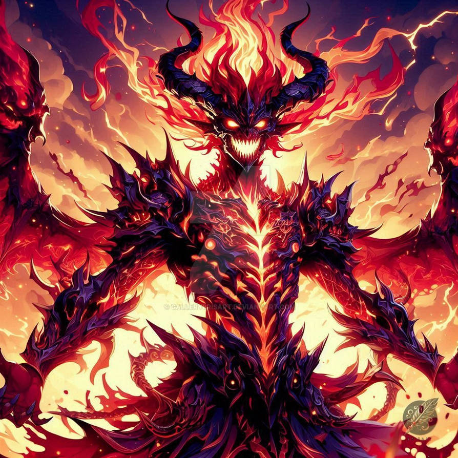 Fire Demon Warrior by GalleryBrisArt on DeviantArt