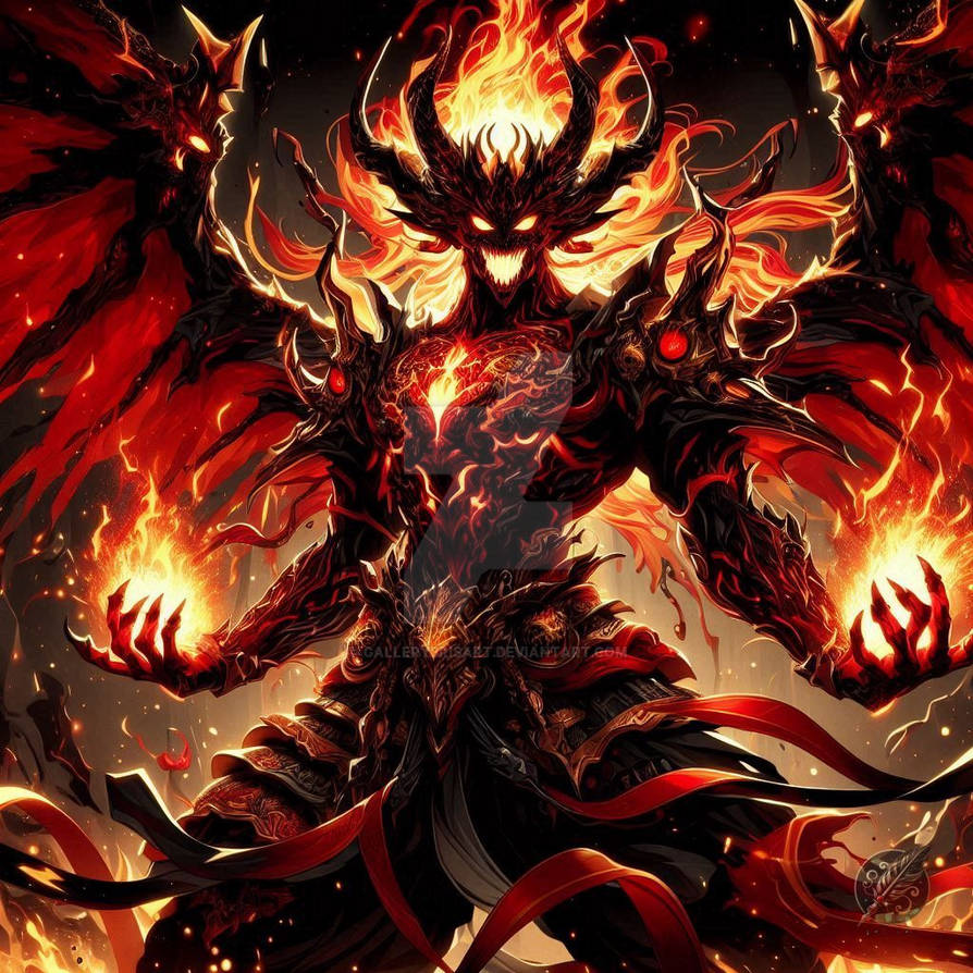 Fire Demon Warrior by GalleryBrisArt on DeviantArt