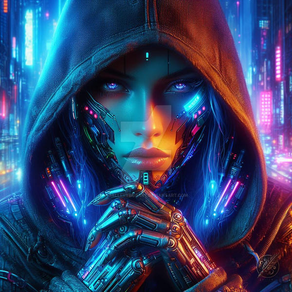 Cyberpunk Android Girl by GalleryBrisArt on DeviantArt