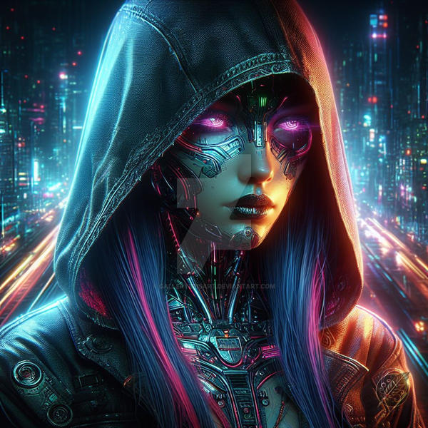 Cyberpunk Android Girl by GalleryBrisArt on DeviantArt