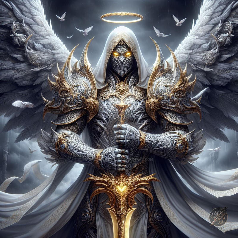 Springtime Warrior Angel Sacred Warrior Angel by GalleryBrisArt on DeviantArt