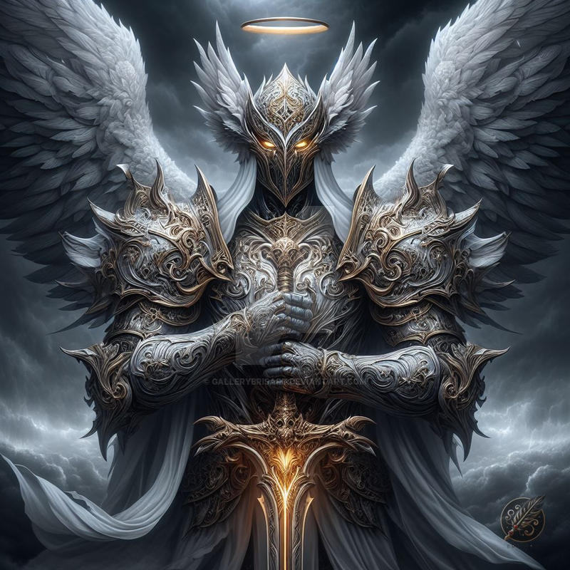 Springtime Warrior Angel Sacred Warrior Angel by GalleryBrisArt on DeviantArt