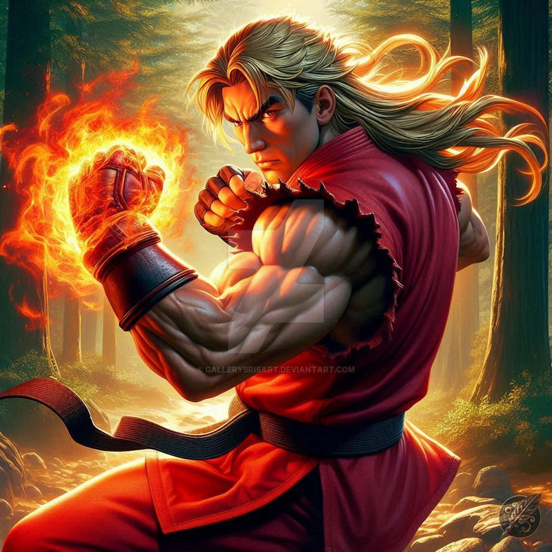 Ken Fire Street Fighter - Ken by GalleryBrisArt on DeviantArt