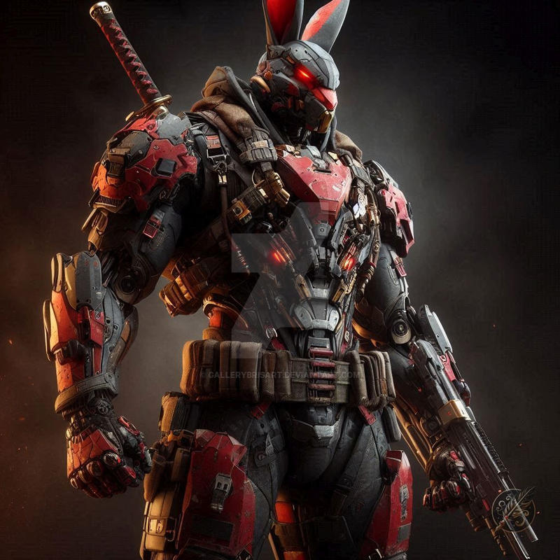 Warrior Rabbit by GalleryBrisArt on DeviantArt