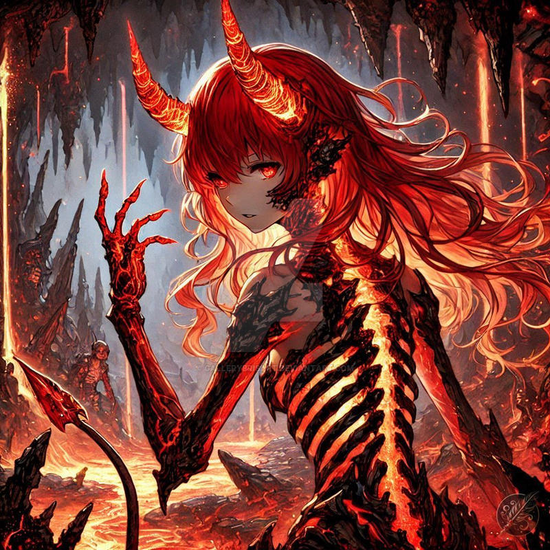 Demonic Deviantart Demonic Girl by GalleryBrisArt on DeviantArt