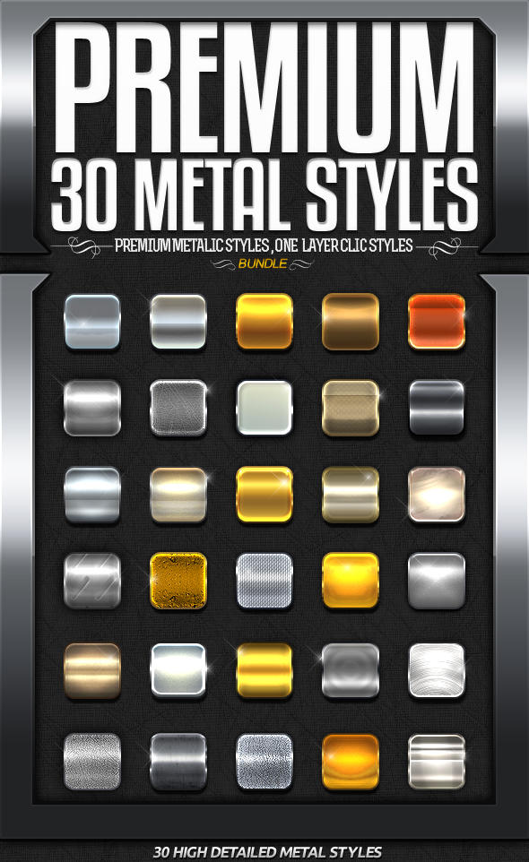 Premium Metal Styles Bundle by Kluzya on DeviantArt