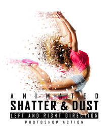 Animated Shatter And Dust Photoshop Action