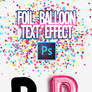 Foil Balloon Text Effect for Photoshop