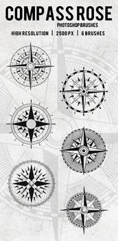 Compass Rose Photoshop Brushes