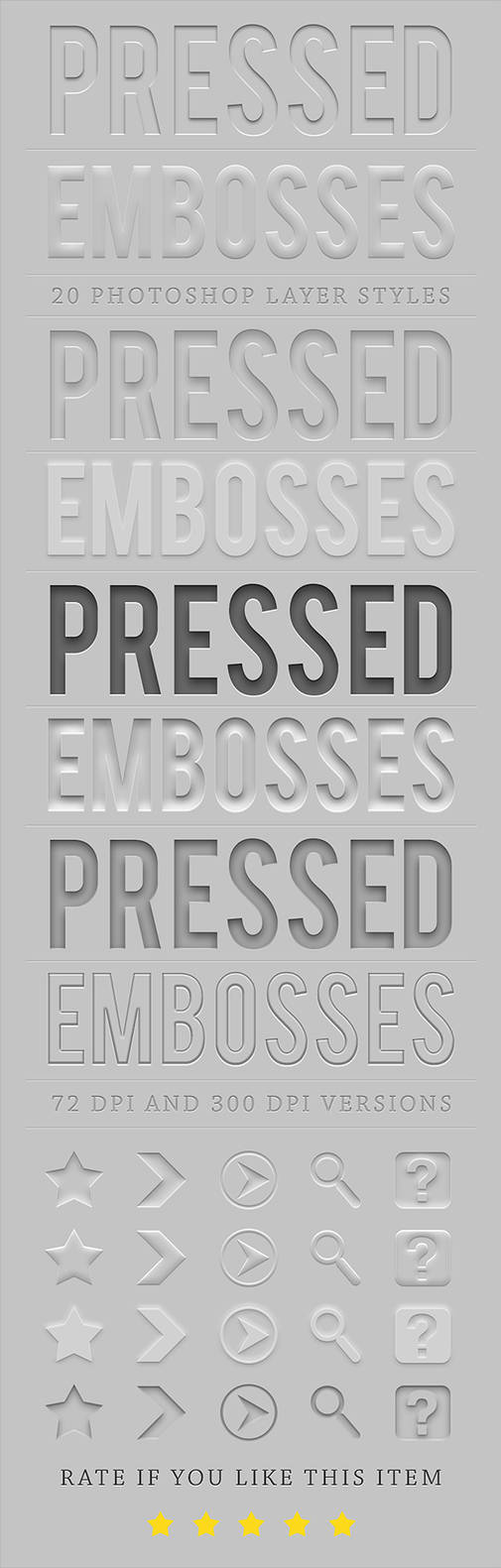 Pressed and embossed styles by Kluzya on DeviantArt