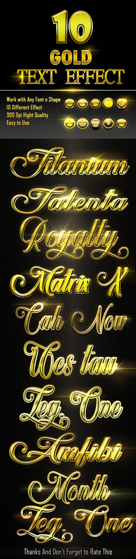 10 GOLD TEXT EFFECT by Kluzya on DeviantArt