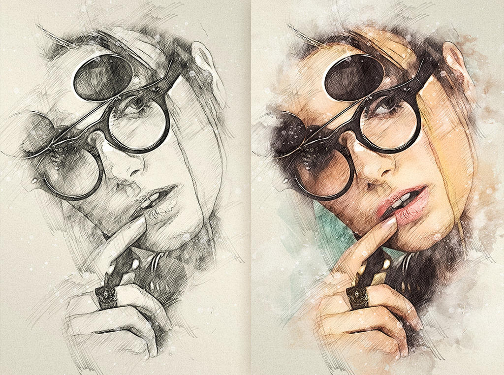 quick sketch photoshop action by kluzya