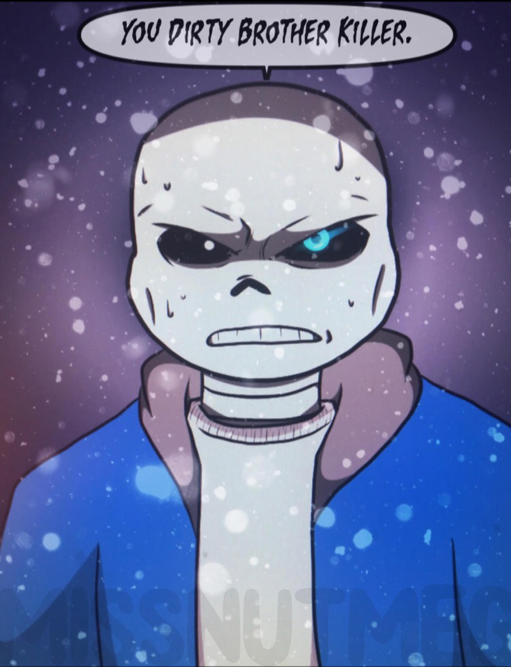 Angry Sans by MissNutMeg on DeviantArt