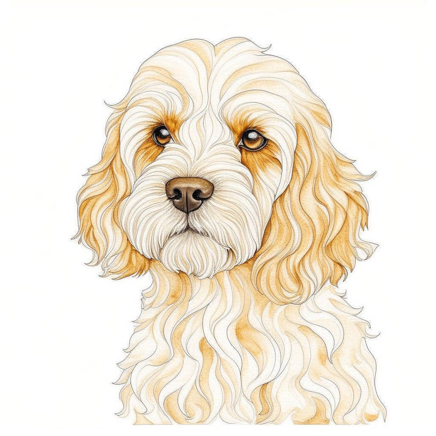 Sandy Cockapoo puppy by MikeToneD on DeviantArt