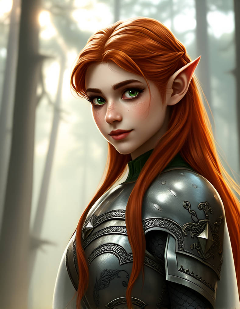 Red Elf Real A red haired elf by MikeToneD on DeviantArt