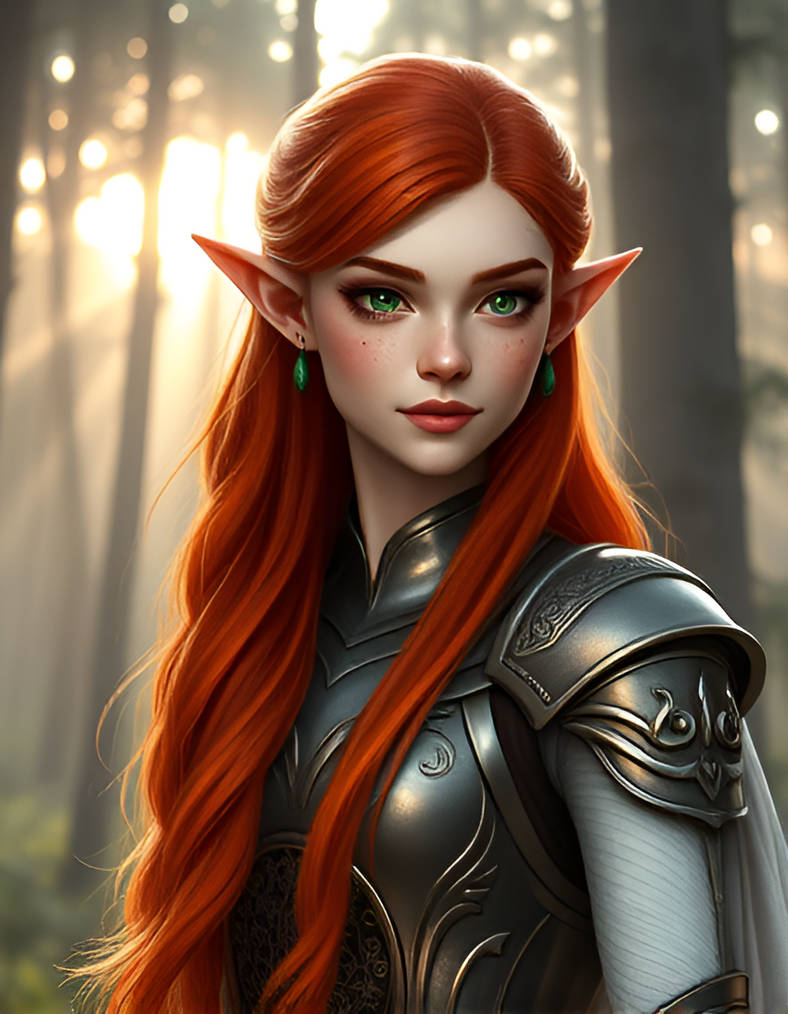 Red Elf Real A red haired elf by MikeToneD on DeviantArt