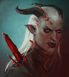 Fem-Adaar Inquisitor by LoranDeSore