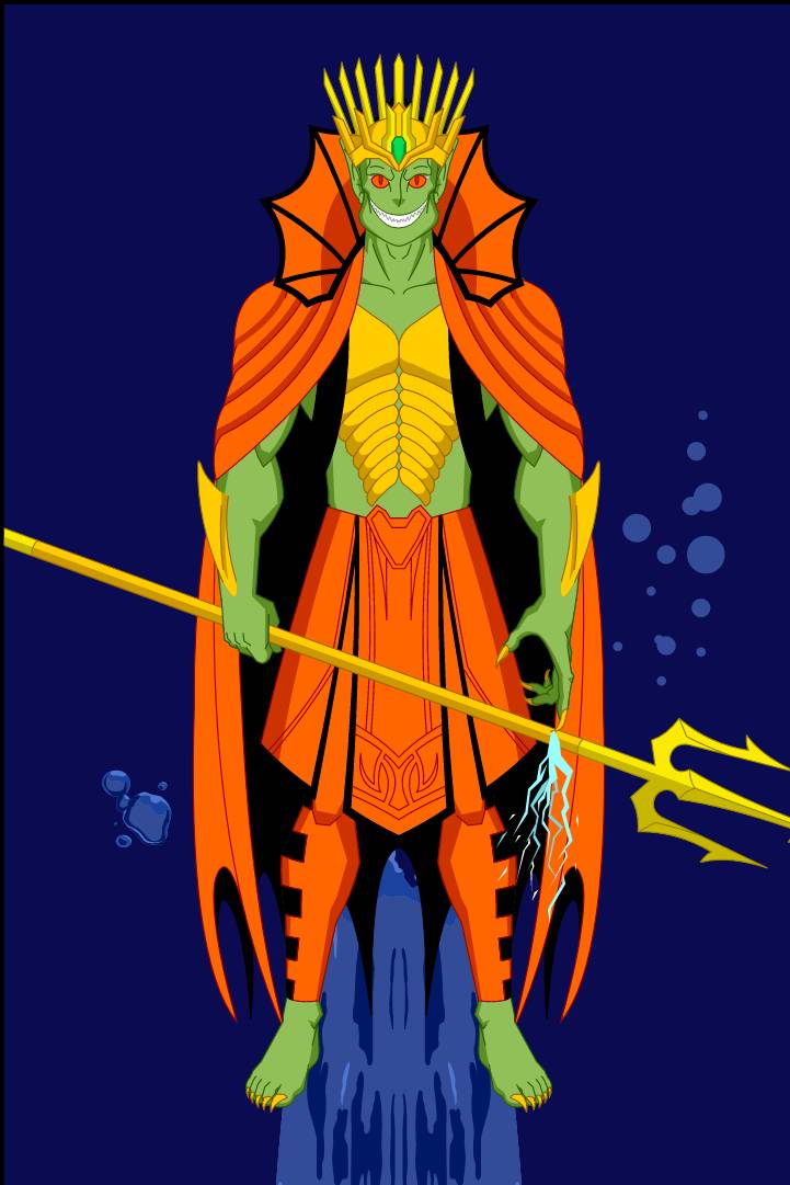 Neptilious Full Body The Neptunian by thirteeneighteenfive on DeviantArt