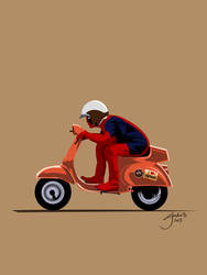 Deadpool Vespa