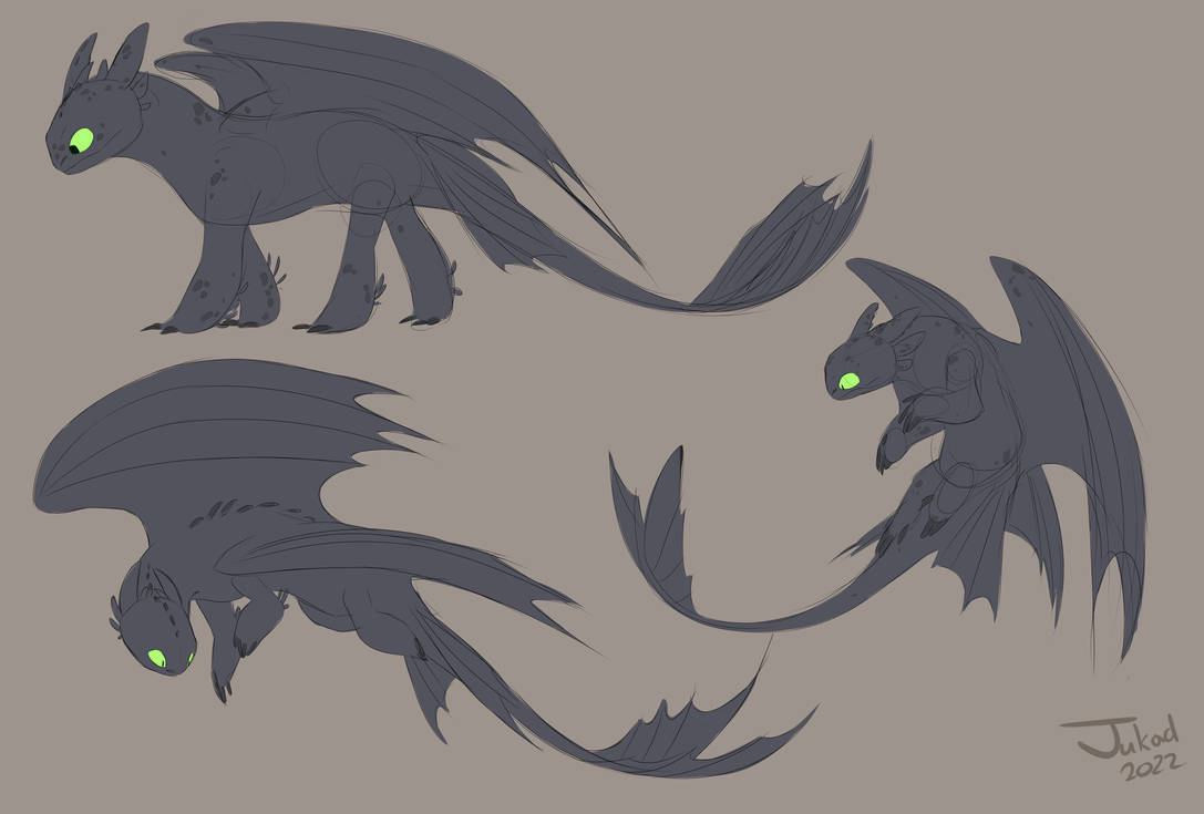 Toothless 2 by Jukad on DeviantArt