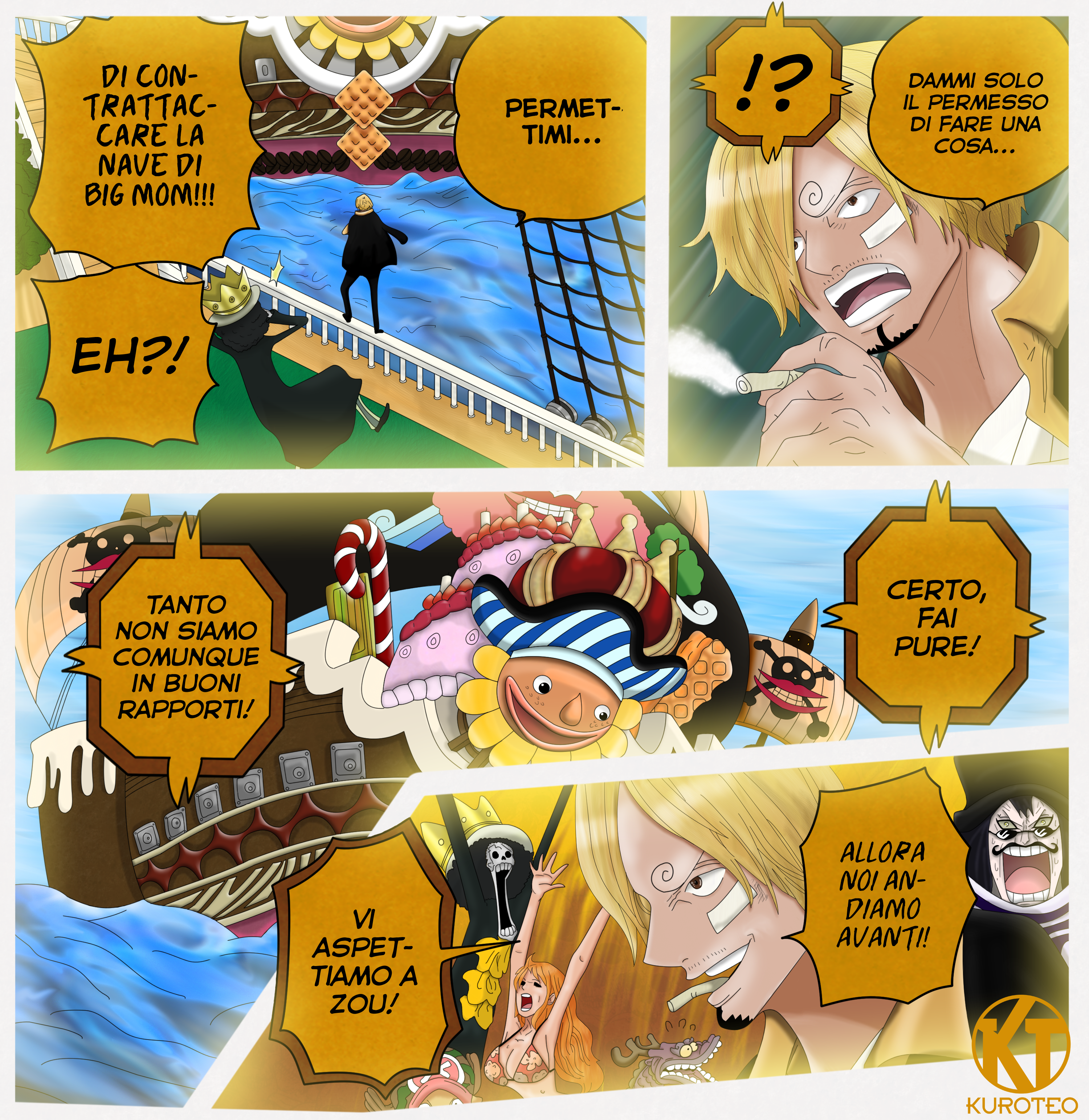 Sanji vs Big Mom Ship