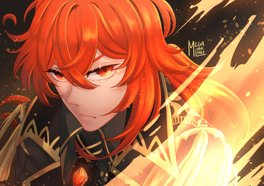 Diluc Ragnvindr by megalparfait on DeviantArt