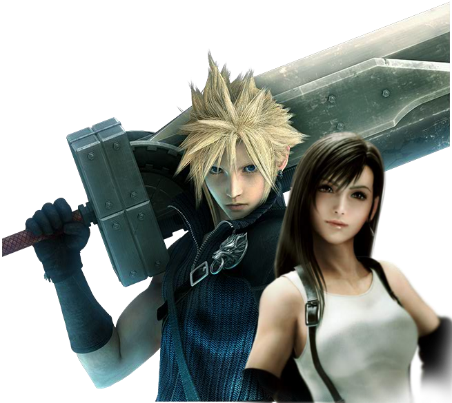 Cloud and Tifa render