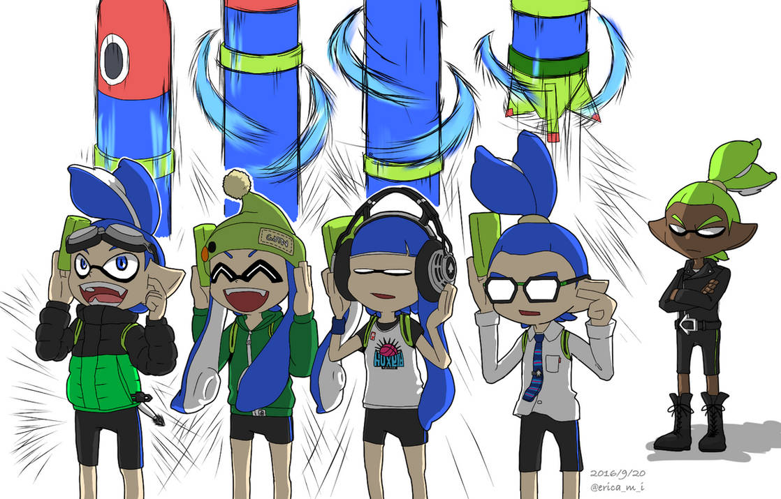 Blue Inky Rider Splatoon Rider-kun and Blue team 2/2 by eric-may on DeviantArt