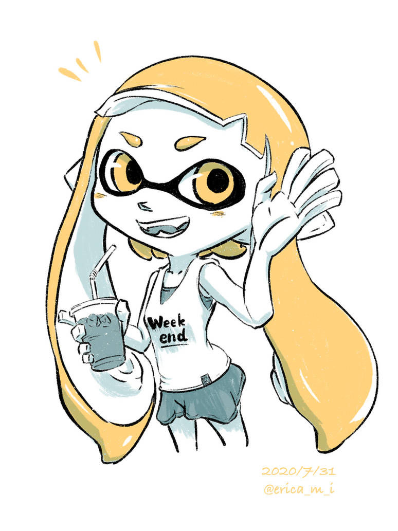 Happy Inkling Happy Weekend Inkling Girl by eric-may on DeviantArt