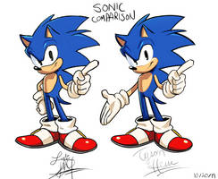 Sonic - Original by Tyson Hesse
