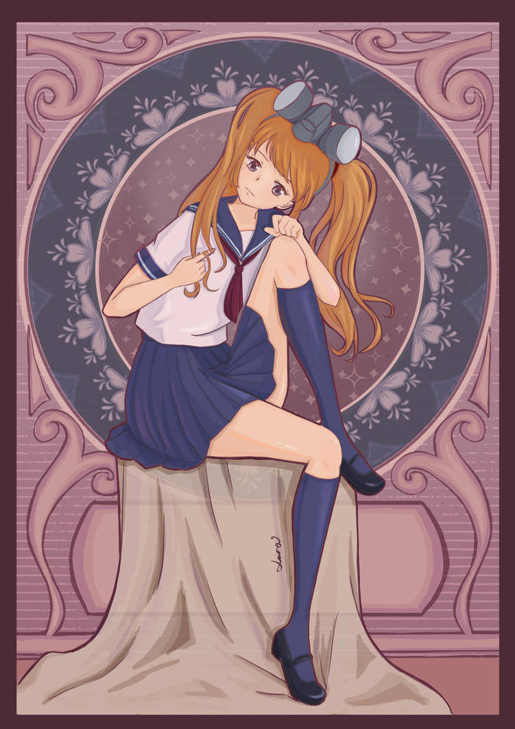 Anime Style Girl With Mucha Style Background By Luna Xd On Deviantart Anime Style Girl With Mucha Style Background By Luna Xd On Deviantart