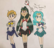 Sailor Uranus, Sailor Neptune and Sailor Pluto