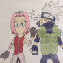 Sakura Haruno and Kakashi Hatake