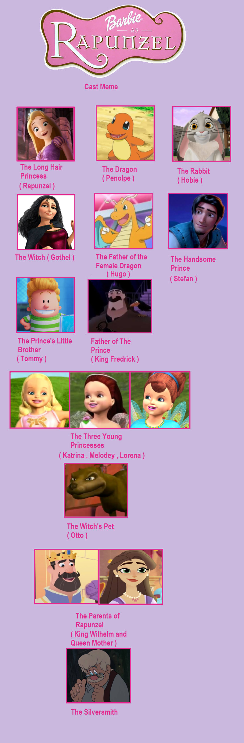 Barbie as rapunzel cast sales