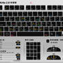 Krita 2.8 Shortcuts Sheet Dark Chinese