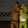 Freddy Kissing Chica Cheek