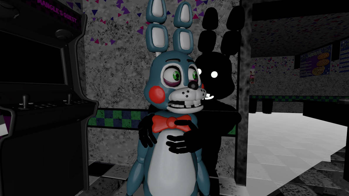 Bonie Back RXQ Or Shadow Bonnie x Toy Bonnie Back Hug by RandomFNAFFan1 on DeviantArt