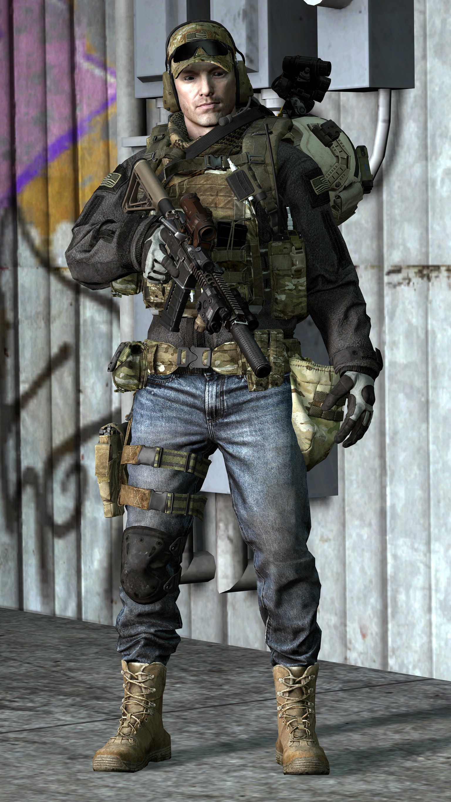 Modern Warfare 2 Ghost unmasked - How does the operator look under