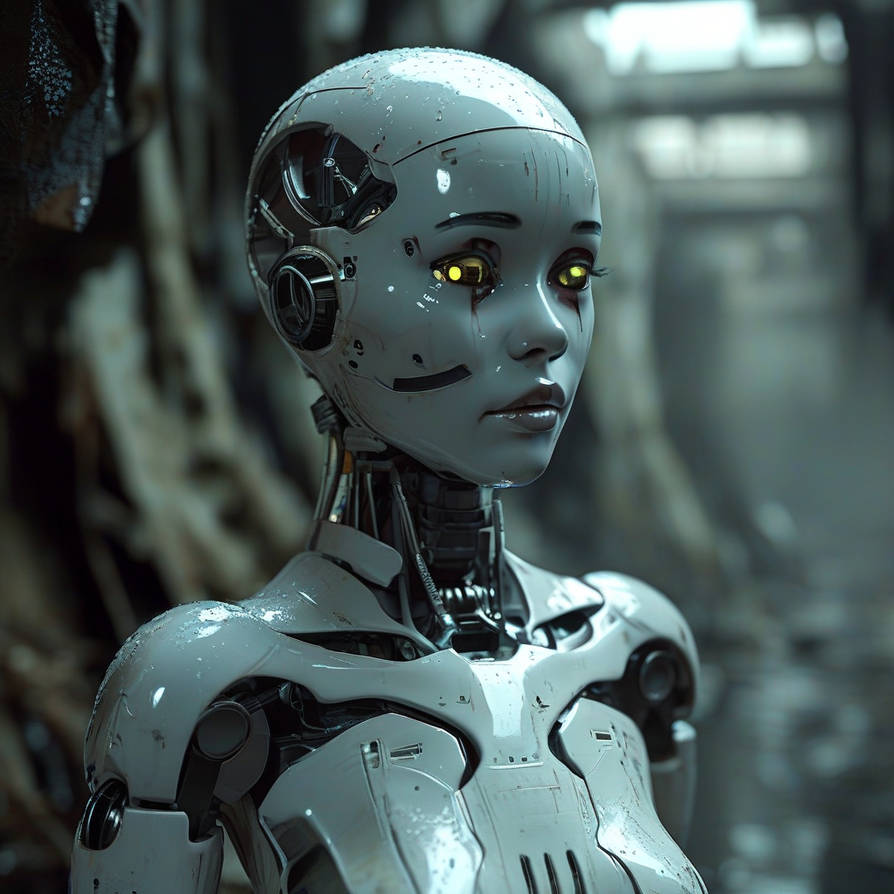 Realrobotix Android Robot Android in Ruins by GGUX on DeviantArt