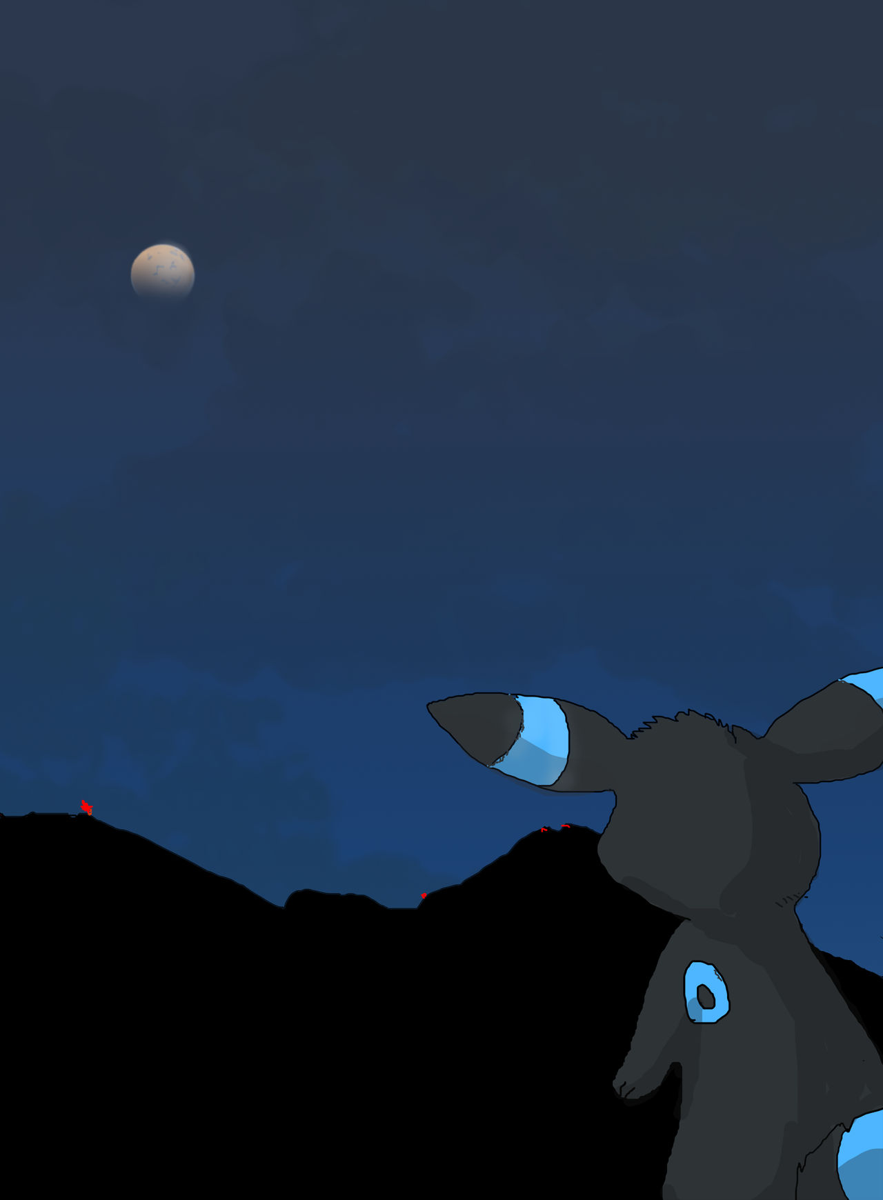 Lunar eclipse by Geboku-Artwork on DeviantArt