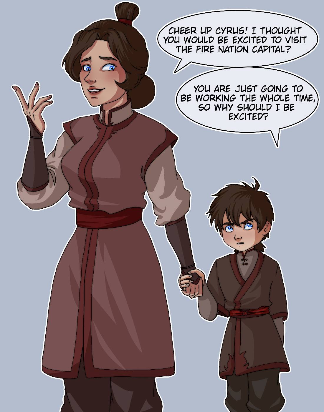 Deviantart Atla Atla oc and her son by SleepyGhostStories on DeviantArt