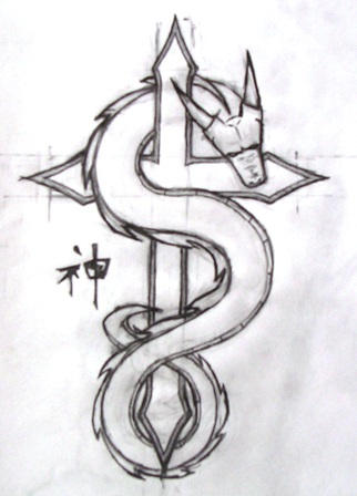 dragon and cross by atlsaxton on DeviantArt