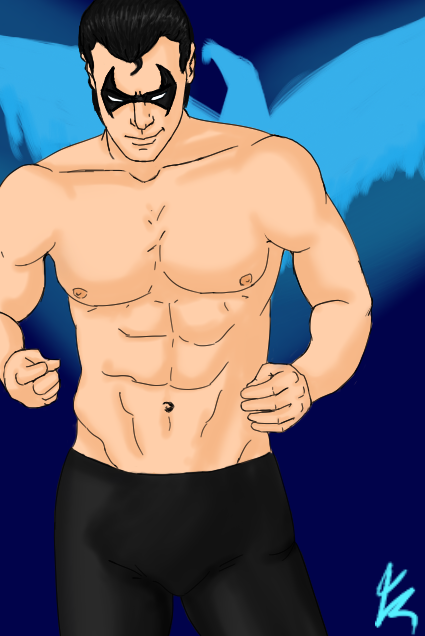 Shirtless Nightwing