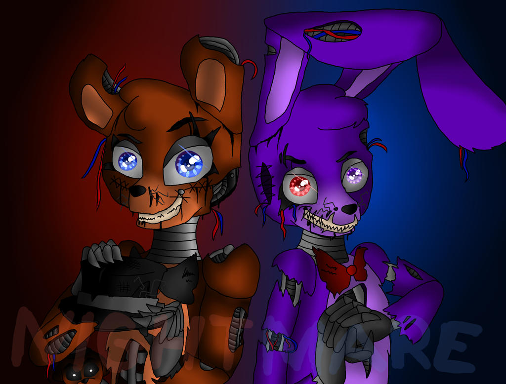 Nightmare Freddy And Nightmare Bonnie By Sophie12320 On.