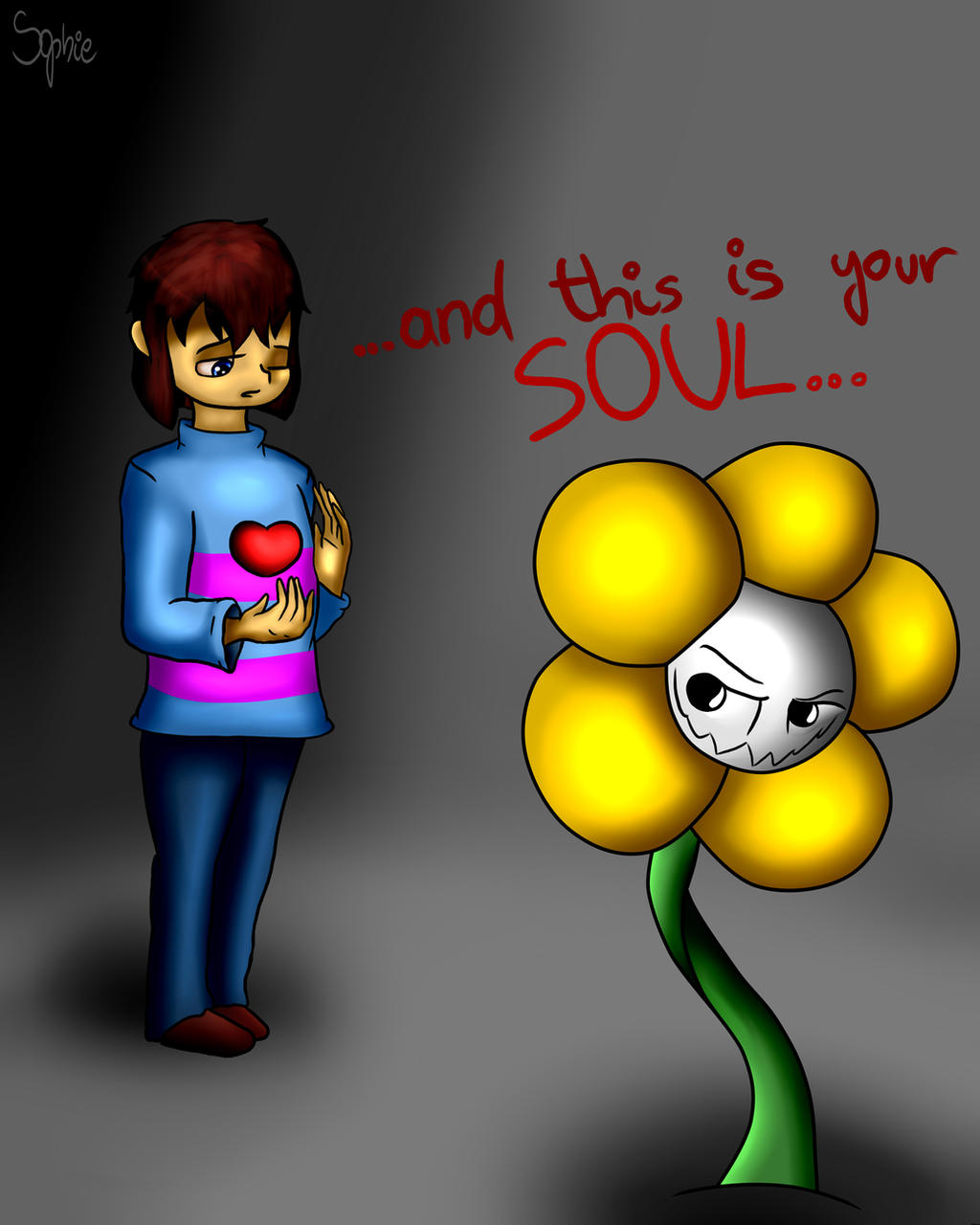 Undertale First Picture Undertale - first meeting by sophie12320 on DeviantArt
