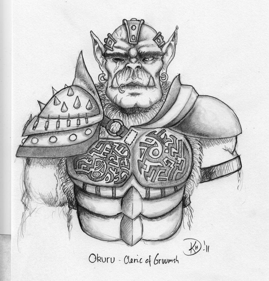 Okuru - Orc cleric of Gruumsh