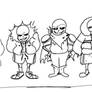 Sans AU's sketch