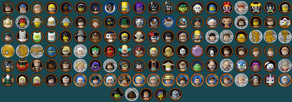 matig melk wees stil LEGO Dimensions Full Character Grid by MiraculousThomasFan on DeviantArt