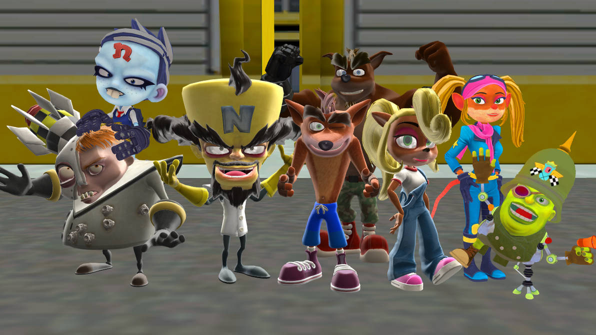 Crash Tag Team Racing Racers by MiraculousThomasFan on DeviantArt