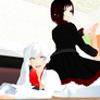 Weiss Getting her Feet Tickled by Ruby